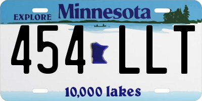 MN license plate 454LLT