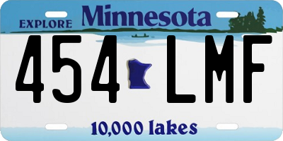 MN license plate 454LMF