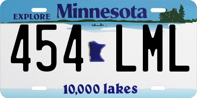 MN license plate 454LML