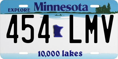 MN license plate 454LMV