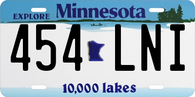 MN license plate 454LNI