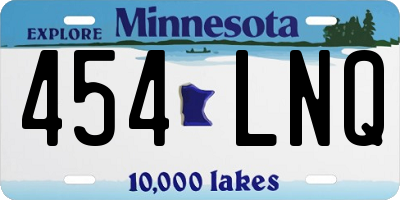 MN license plate 454LNQ