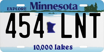 MN license plate 454LNT