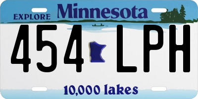 MN license plate 454LPH