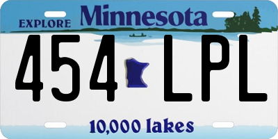 MN license plate 454LPL