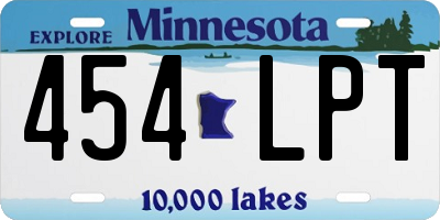 MN license plate 454LPT