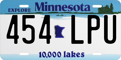 MN license plate 454LPU