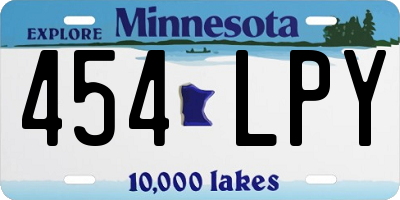 MN license plate 454LPY