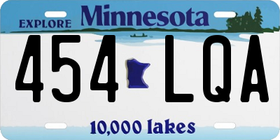 MN license plate 454LQA