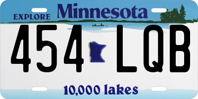 MN license plate 454LQB