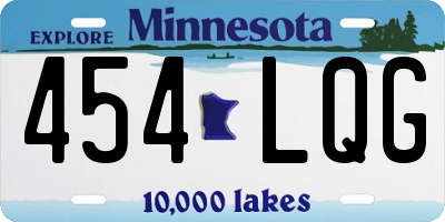 MN license plate 454LQG