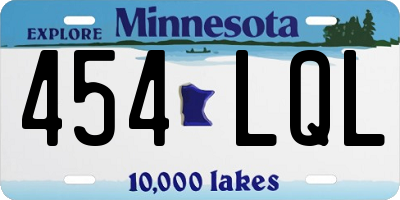 MN license plate 454LQL