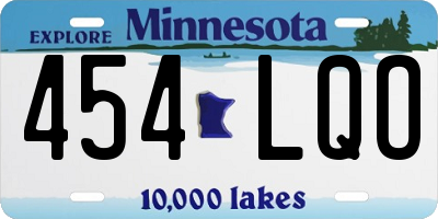 MN license plate 454LQO