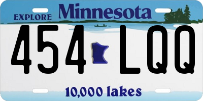 MN license plate 454LQQ