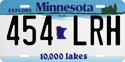 MN license plate 454LRH