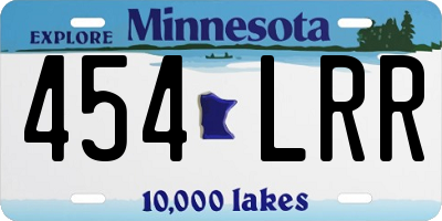 MN license plate 454LRR