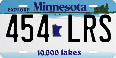 MN license plate 454LRS