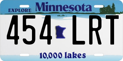 MN license plate 454LRT