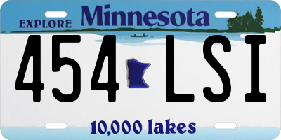 MN license plate 454LSI