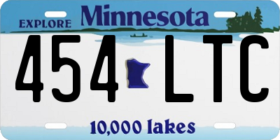 MN license plate 454LTC