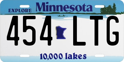 MN license plate 454LTG
