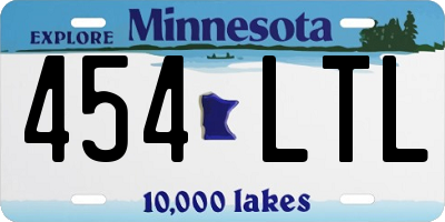 MN license plate 454LTL