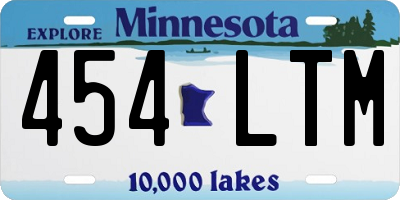 MN license plate 454LTM