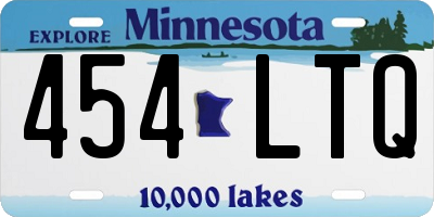 MN license plate 454LTQ