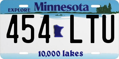 MN license plate 454LTU