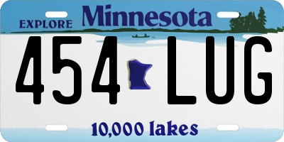 MN license plate 454LUG