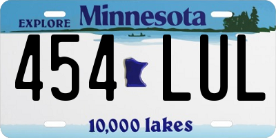 MN license plate 454LUL