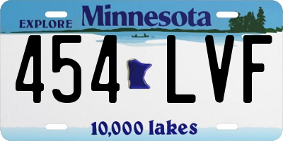 MN license plate 454LVF