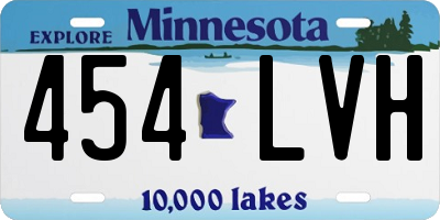 MN license plate 454LVH