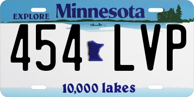 MN license plate 454LVP