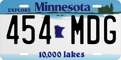 MN license plate 454MDG