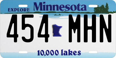MN license plate 454MHN