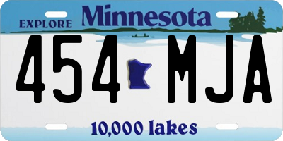 MN license plate 454MJA