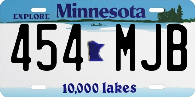 MN license plate 454MJB