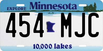 MN license plate 454MJC