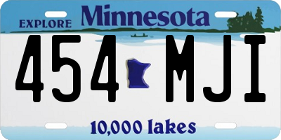 MN license plate 454MJI