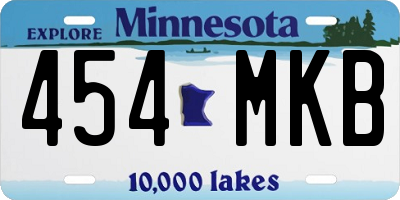 MN license plate 454MKB