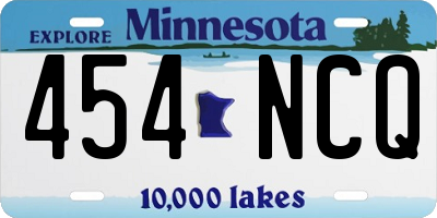 MN license plate 454NCQ