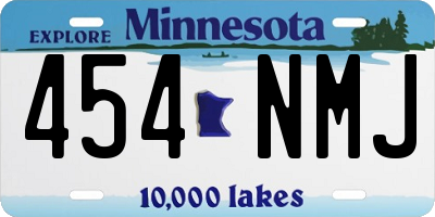 MN license plate 454NMJ
