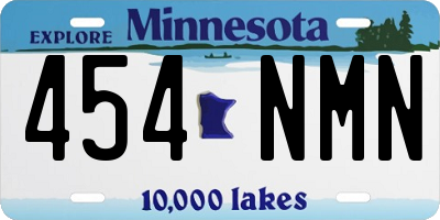 MN license plate 454NMN