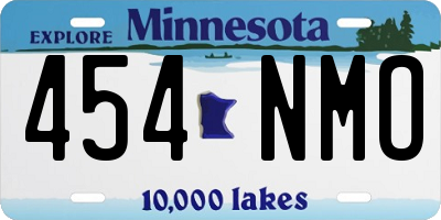 MN license plate 454NMO
