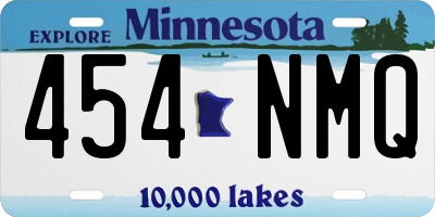 MN license plate 454NMQ