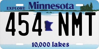 MN license plate 454NMT