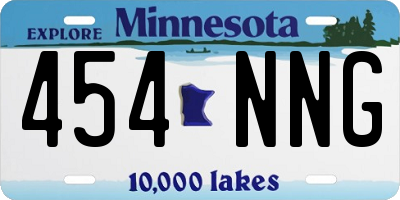 MN license plate 454NNG