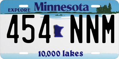 MN license plate 454NNM