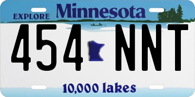 MN license plate 454NNT